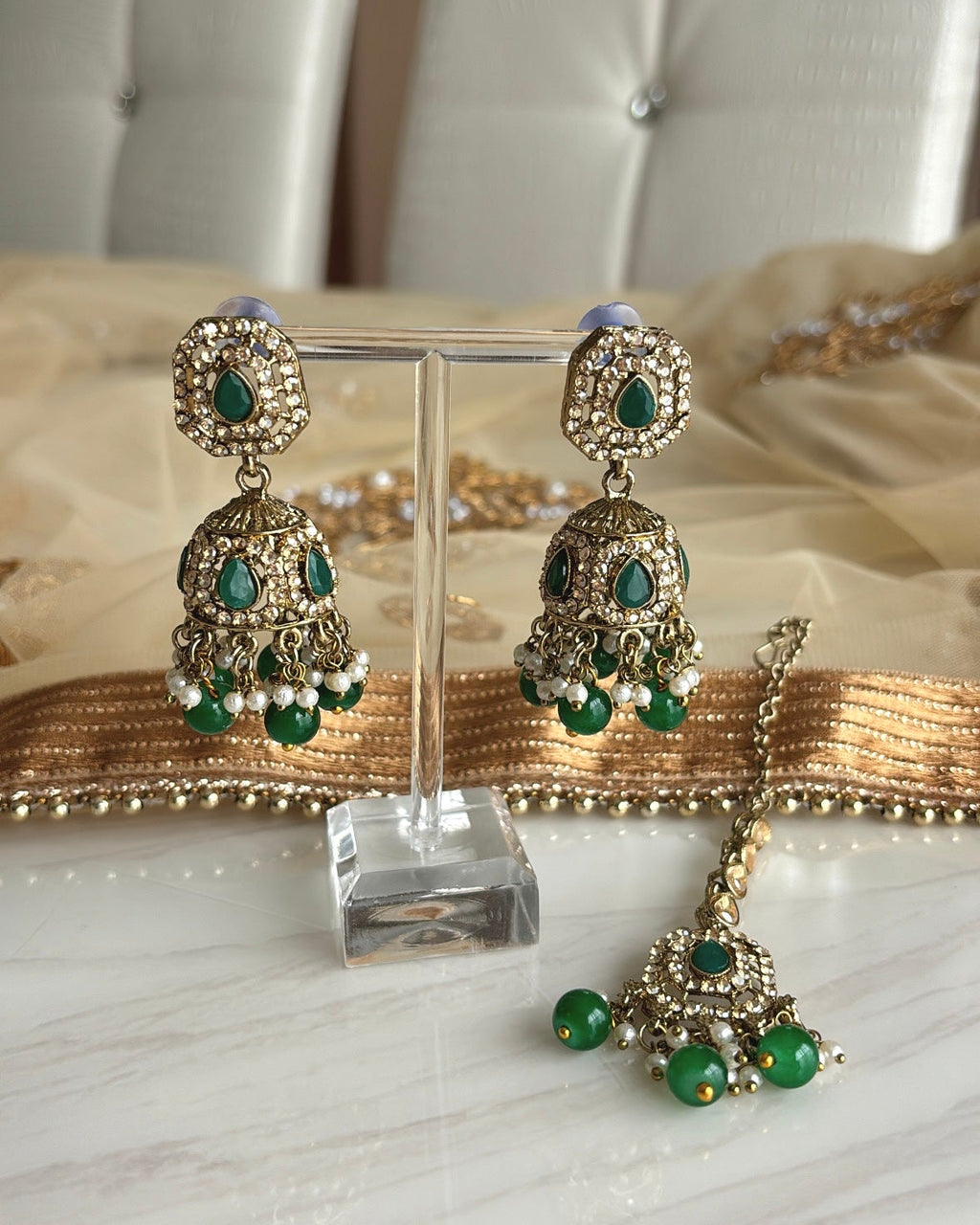Manni Necklace Set | Green