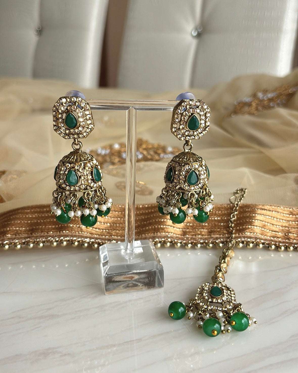Manni Necklace Set | Green
