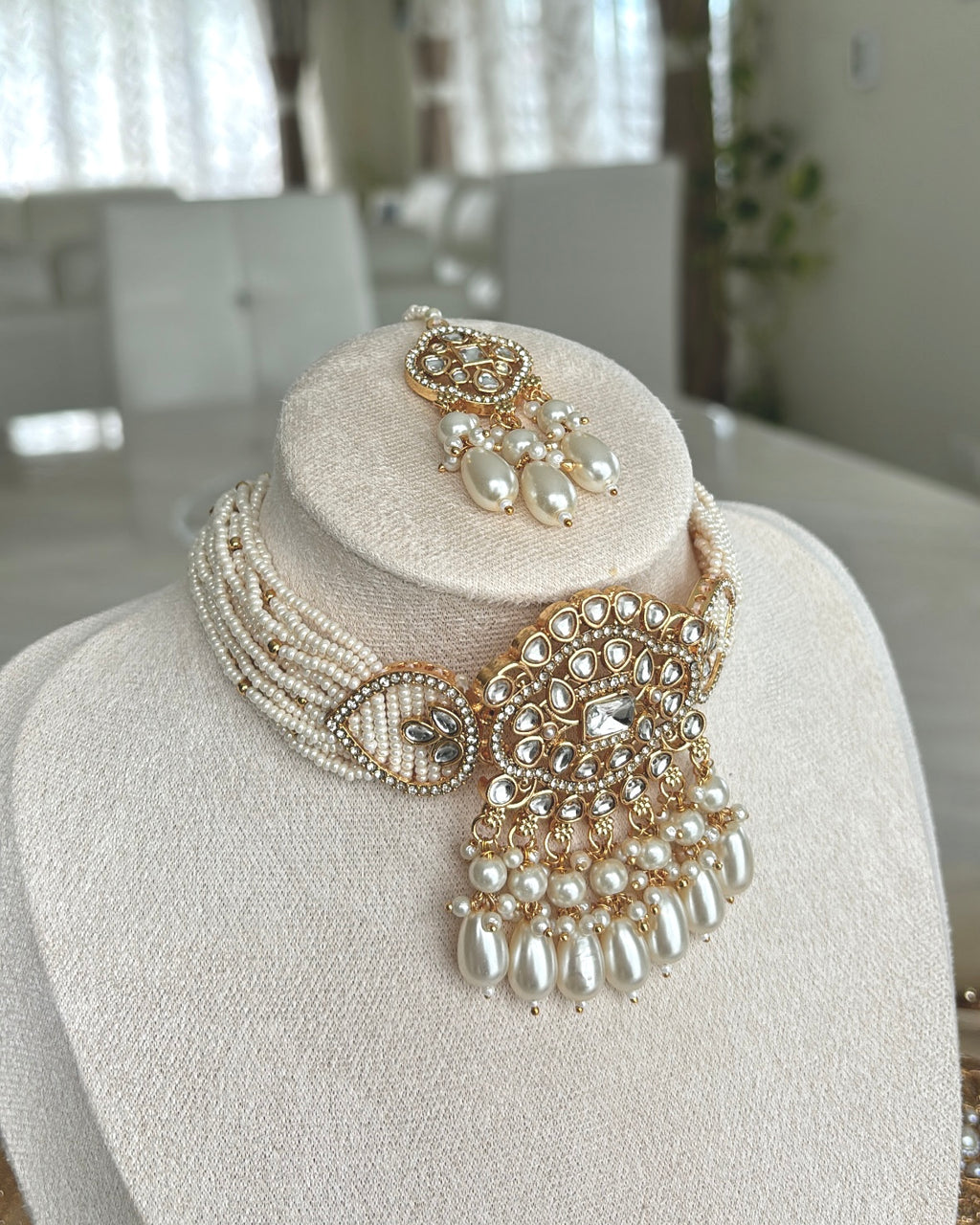 Sifat Choker Set | White