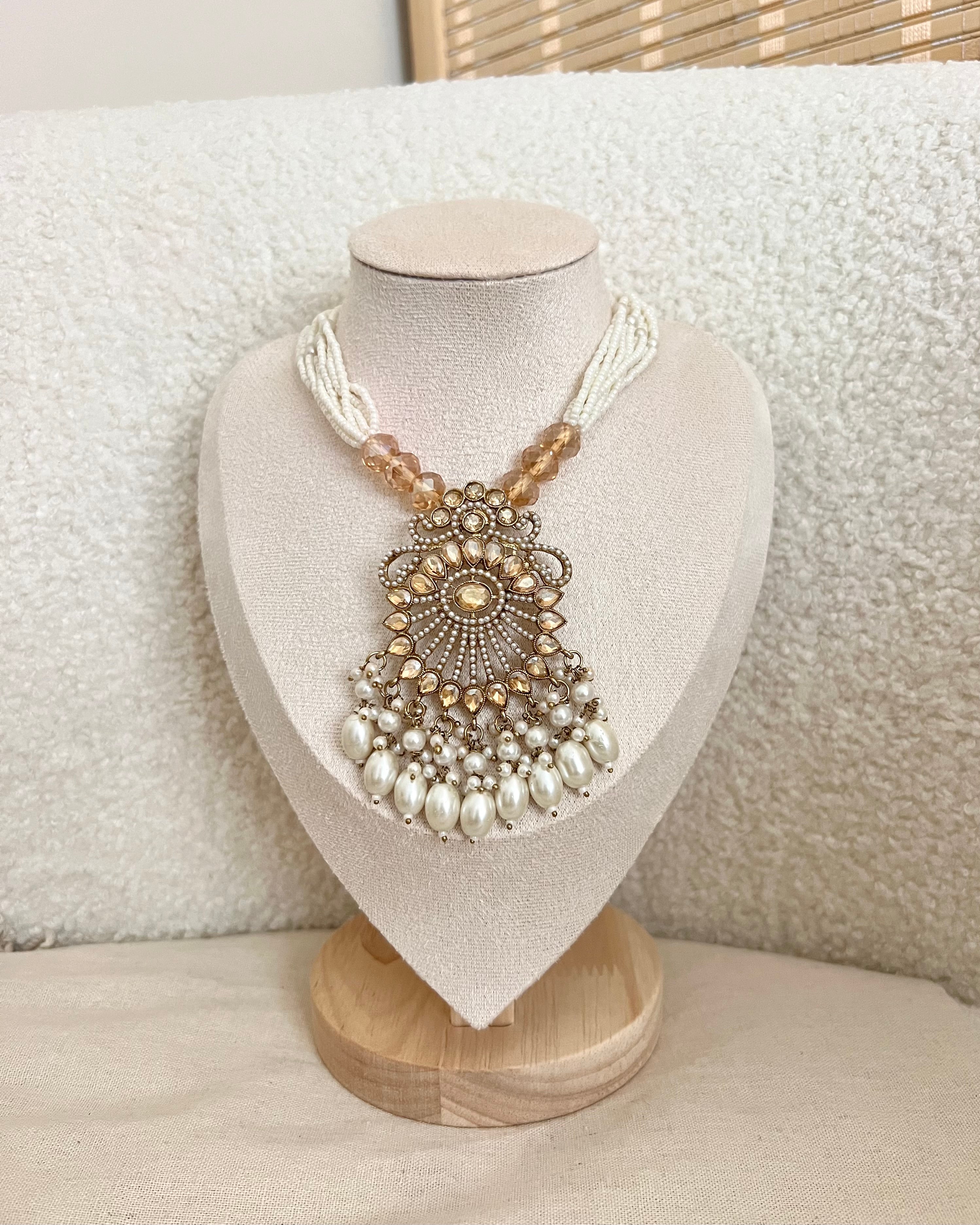 Yashvi Necklace Set | White