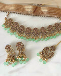 Saira Necklace Set | Mint Green
