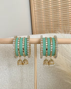 Dhami Bangles Set | Mint Green