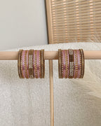 Mehreen Bangles Set | Dusty Pink