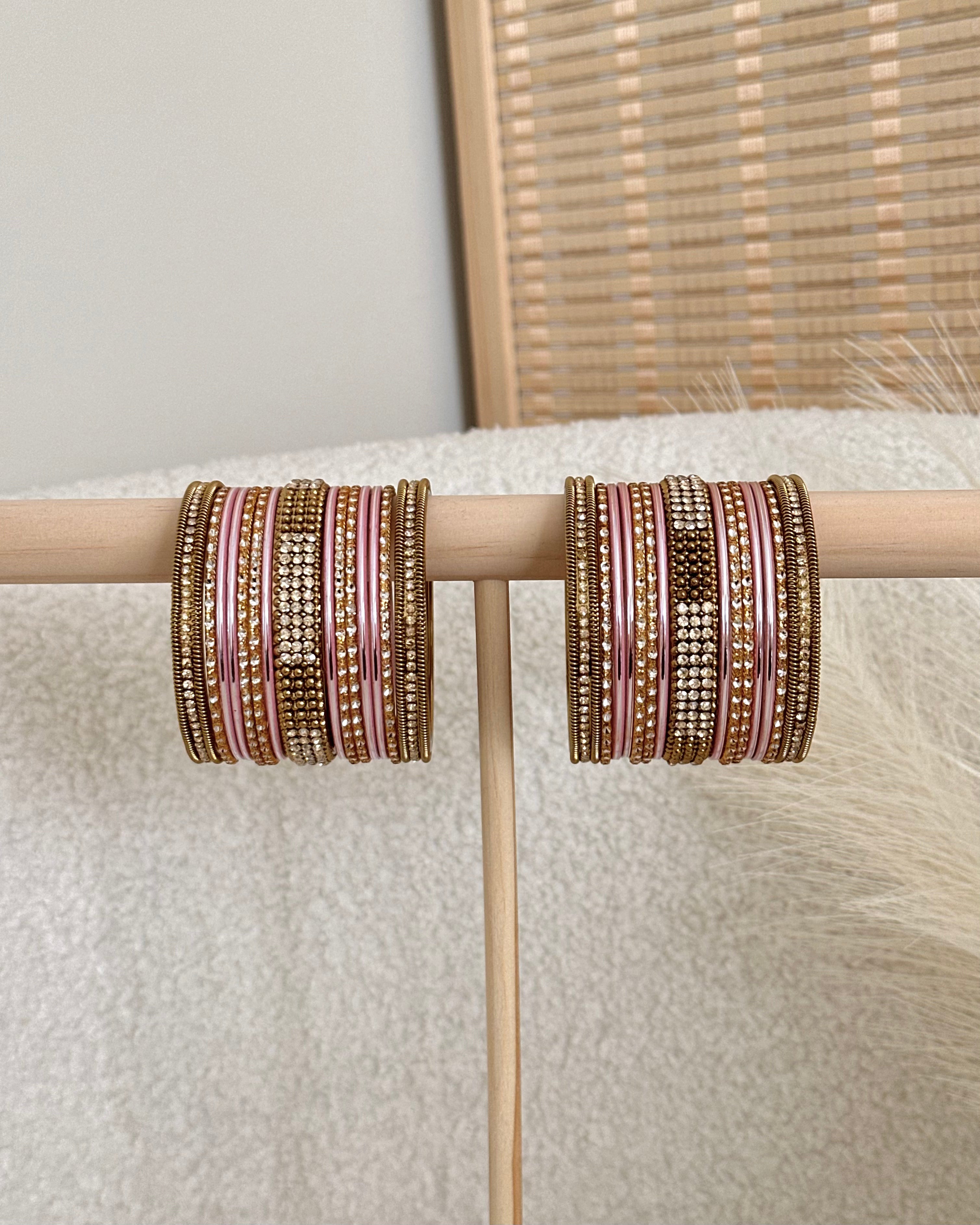 Mehreen Bangles Set | Dusty Pink