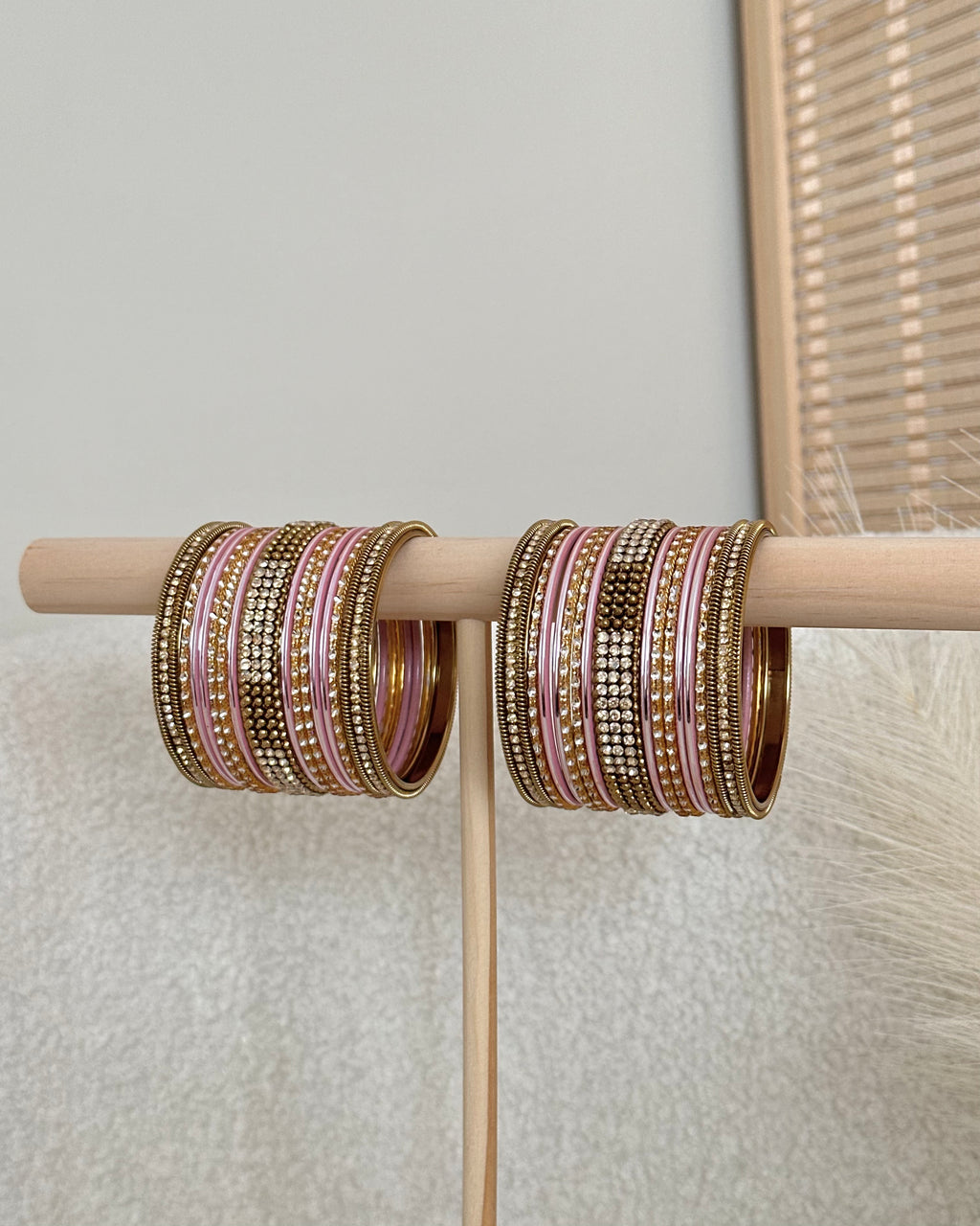 Mehreen Bangles Set | Dusty Pink