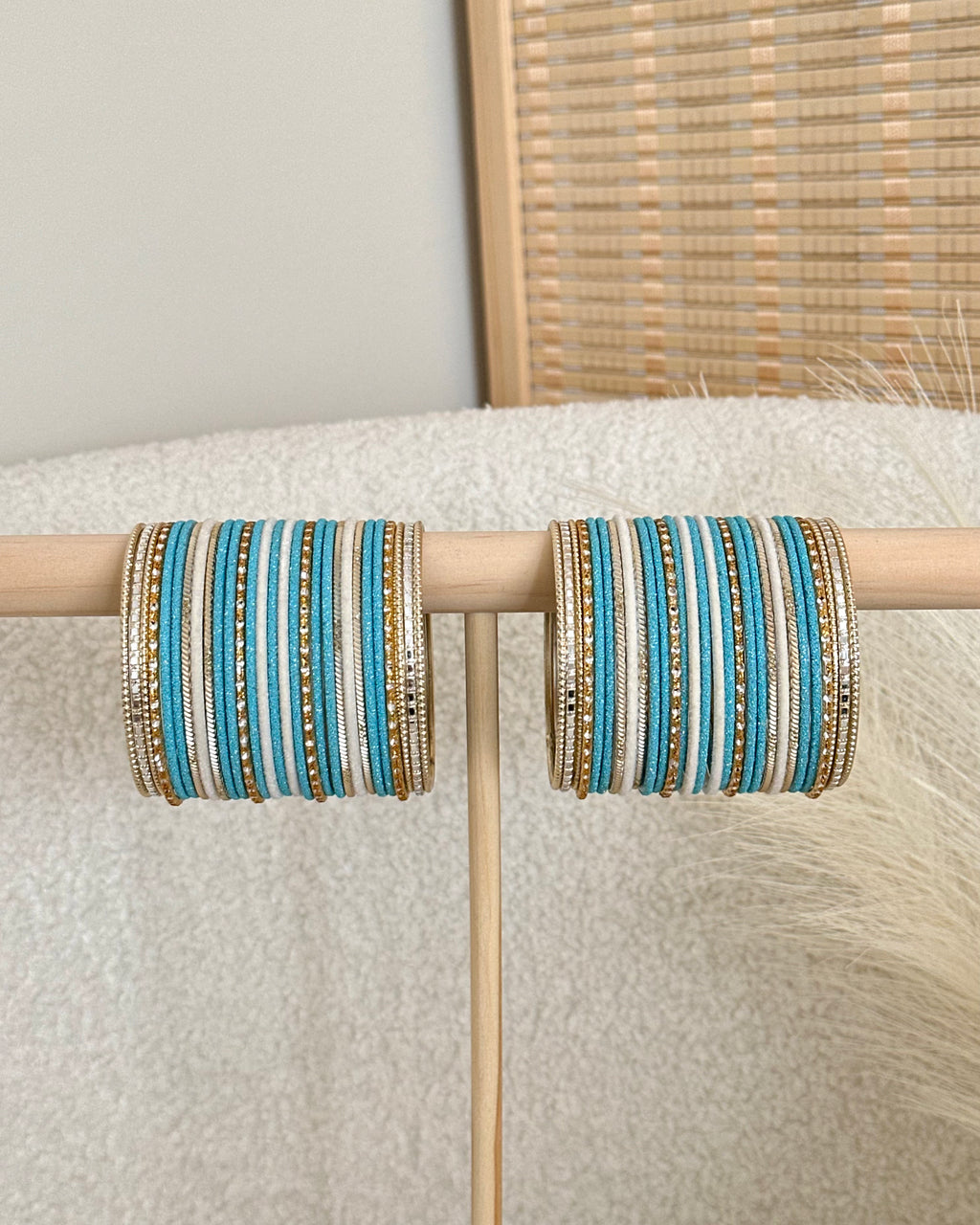 Mena Bangle Set | Blue