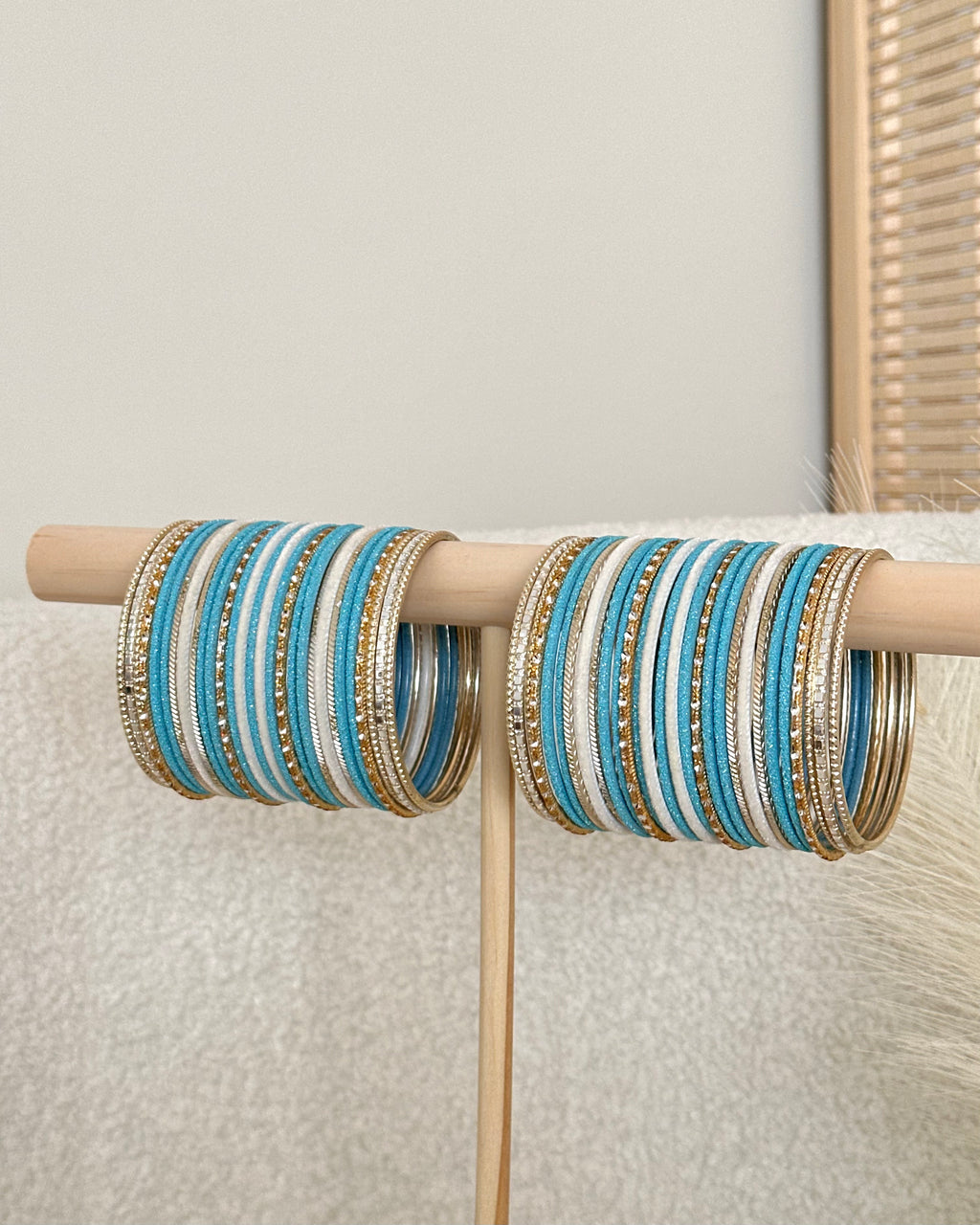 Mena Bangle Set | Blue