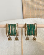Inaya Bangles Set | Emerald Green