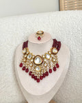 Ameera Choker Set | Maroon