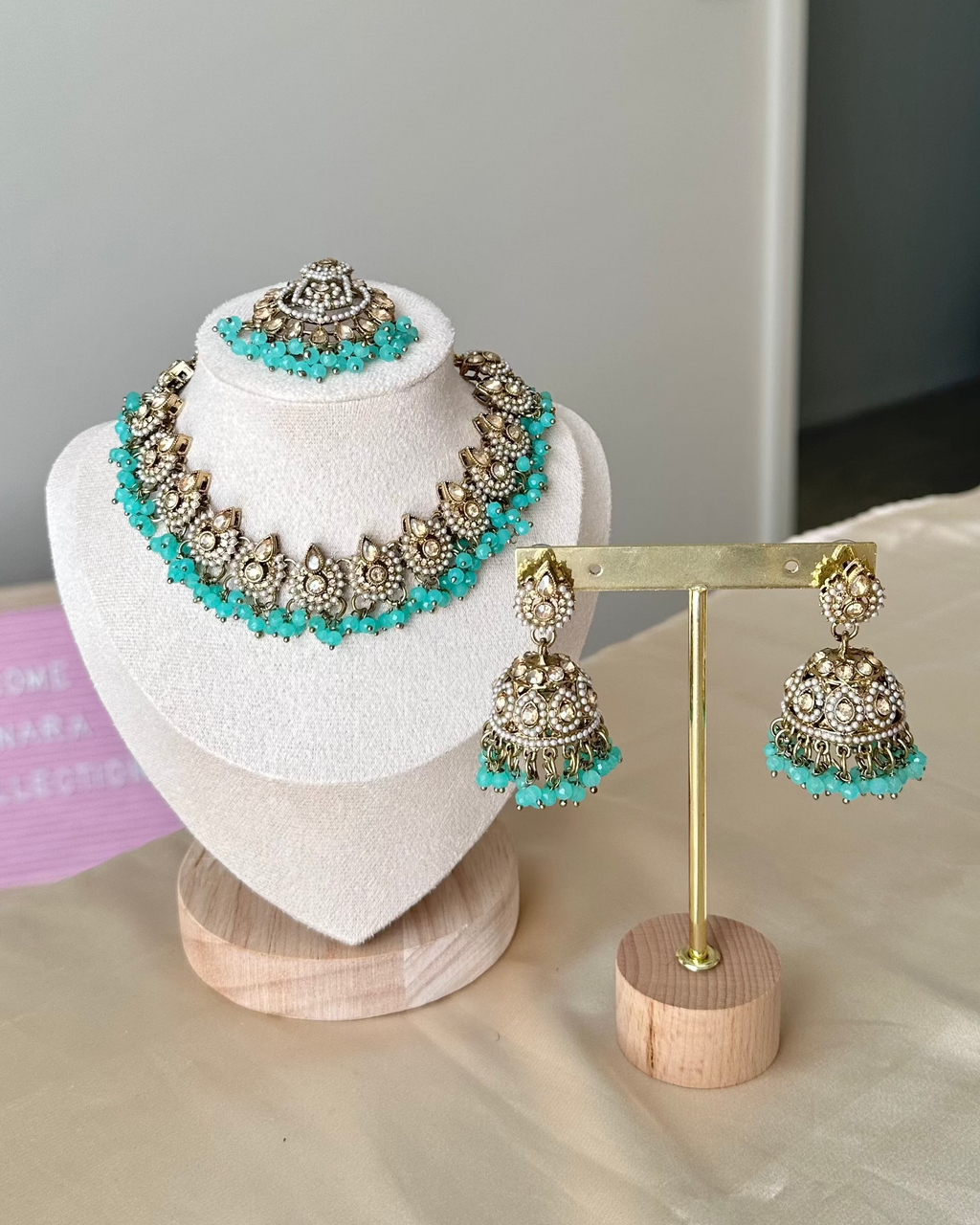 Siya Necklace Set | Blue