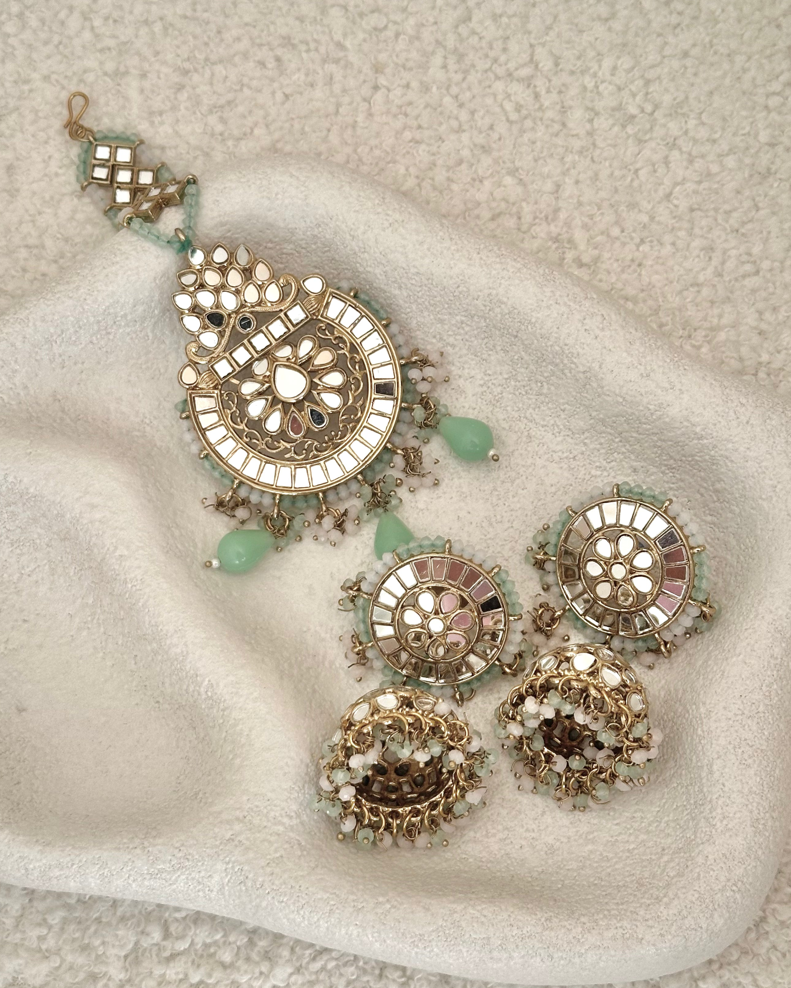 Alisa Tikka Set | Mint Green