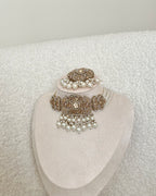 Aanya Choker Set | White