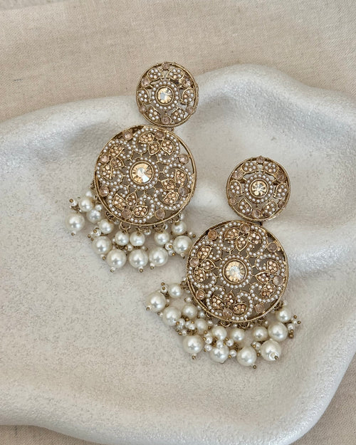 Aanya Choker Set | White