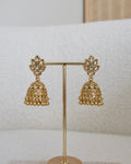 Antique Gold Plated Jhumkis