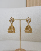 Antique Gold Plated Jhumkis