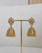 Antique Gold Plated Jhumkis