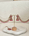 Riya Earrings | Hot Pink