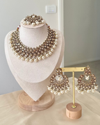 Tanya Necklace Set | White