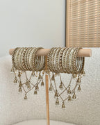 Indira Bangle Set | White