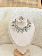 Sahar Necklace Set | Silver