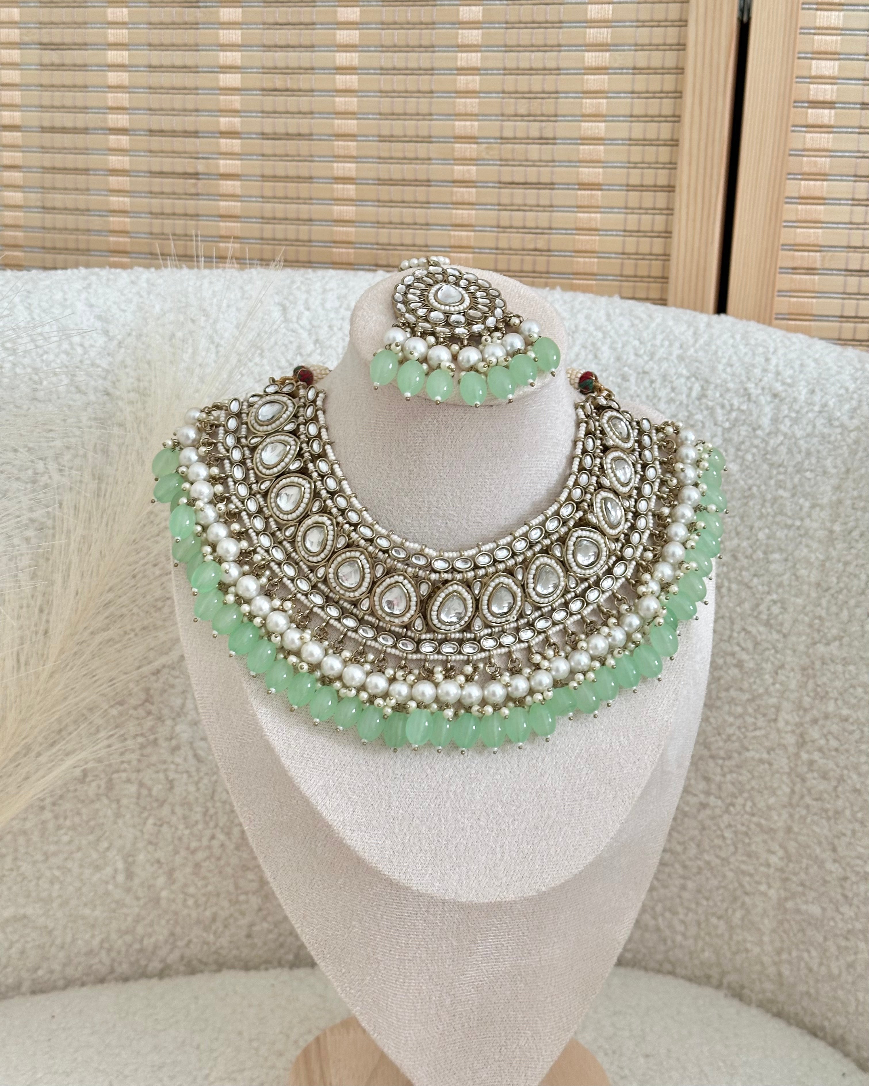 Sehr Necklace Set | Mint Green