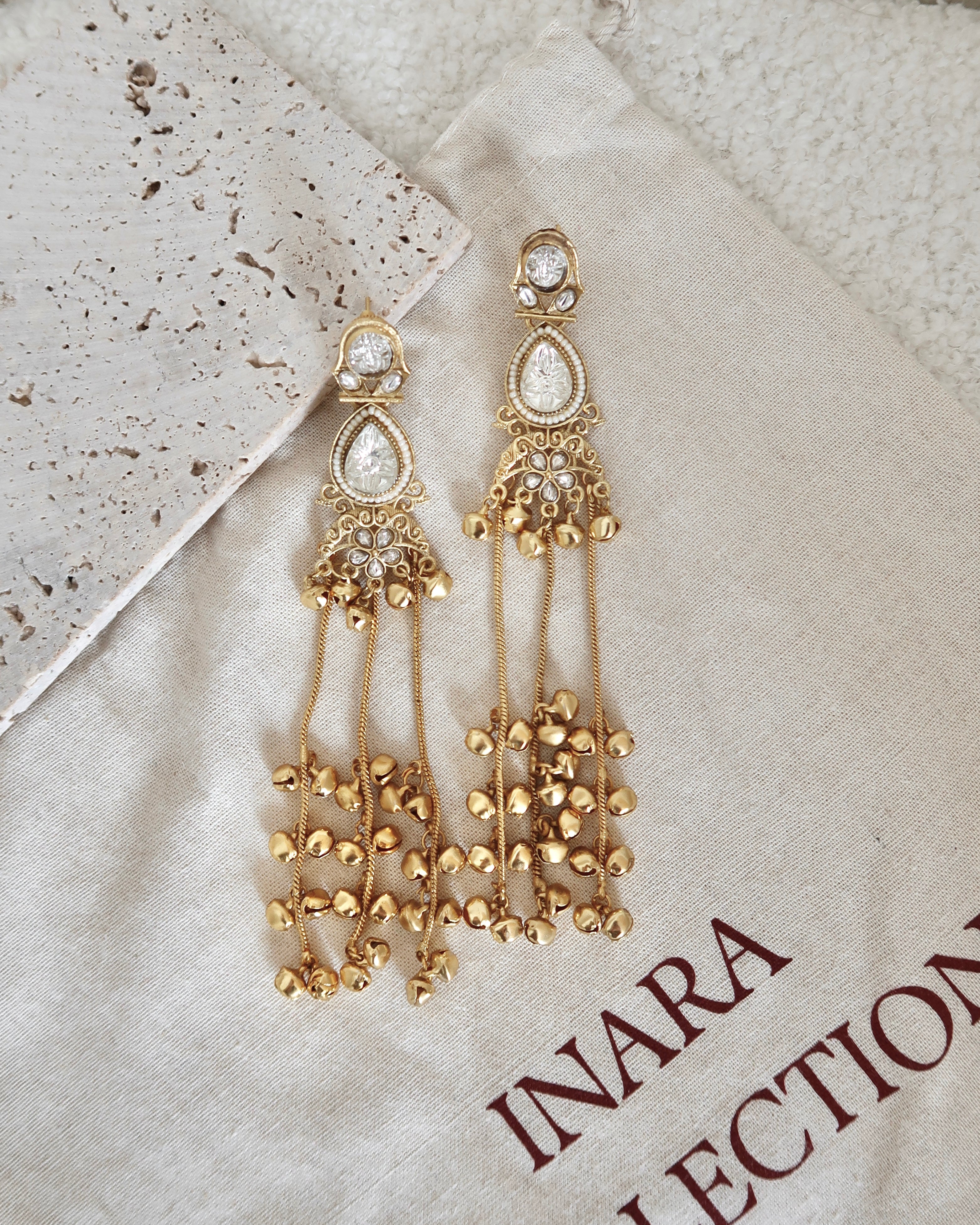 Syra Earrings | White