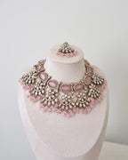 Aafreen Necklace Set | Baby Pink