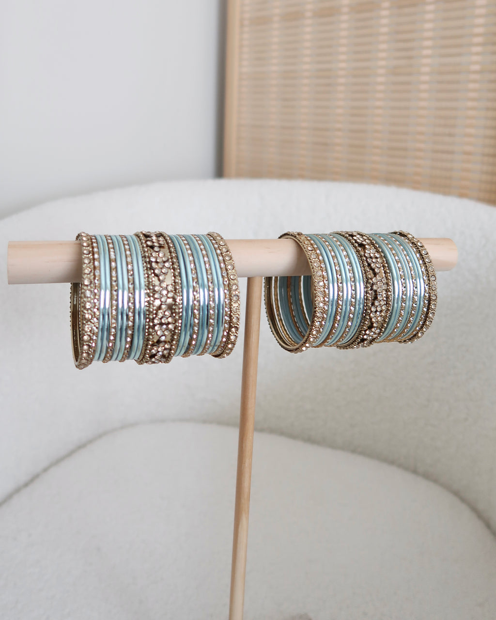 Mena Bangle Set | Blue