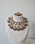 Meera Necklace Set | Maroon