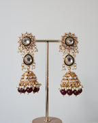 Meera Necklace Set | Maroon