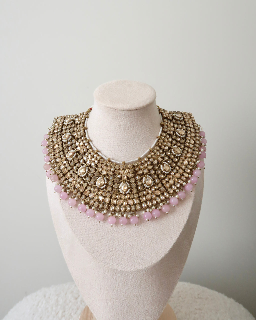 Aadhya Necklace Set | Pink