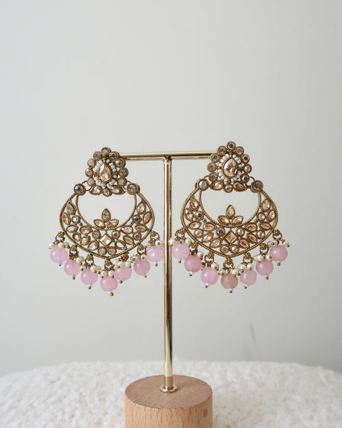 Aadhya Necklace Set | Pink