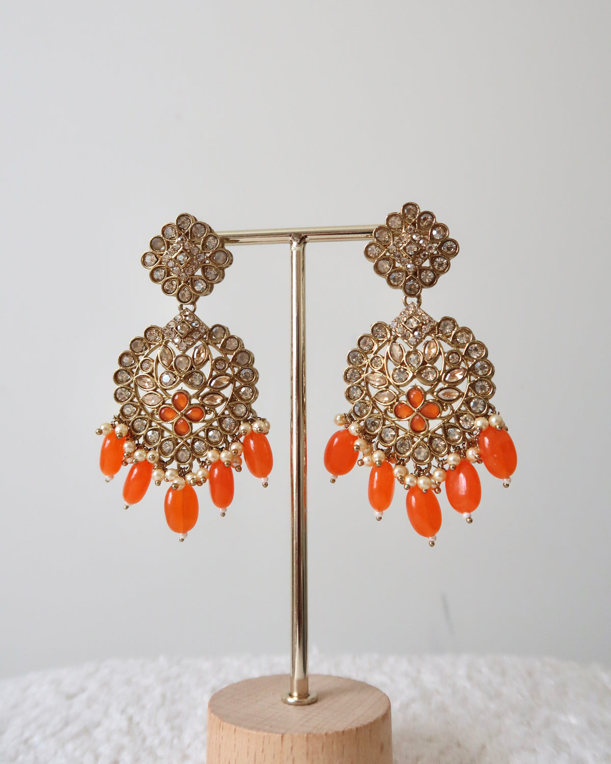 Arohi Necklace Set | Orange