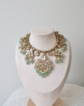 Esha Necklace Set | Mint Green