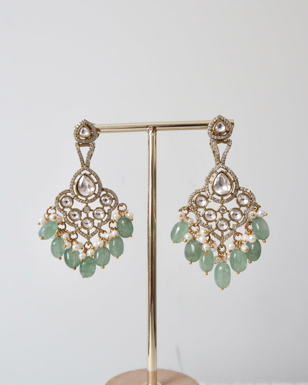Esha Necklace Set | Mint Green