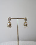 Afsana Jhumkis | White