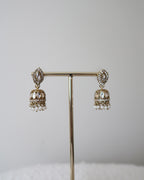 Afsana Jhumkis | White