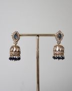 Afsana Jhumkis | Navy Blue