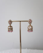Afsana Jhumkis | Baby Pink