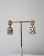 Afsana Jhumkis | Baby Pink