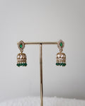 Afsana Jhumkis | Emerald Green