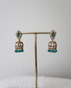 Afsana Jhumkis | Teal