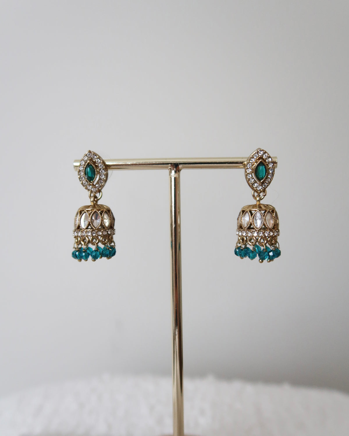 Afsana Jhumkis | Teal