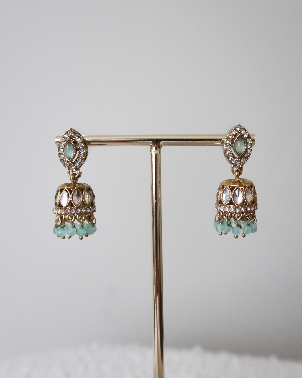 Afsana Jhumkis | Mint Green