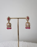 Afsana Jhumkis | Hot Pink