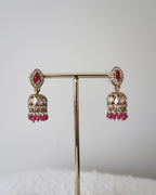 Afsana Jhumkis | Hot Pink