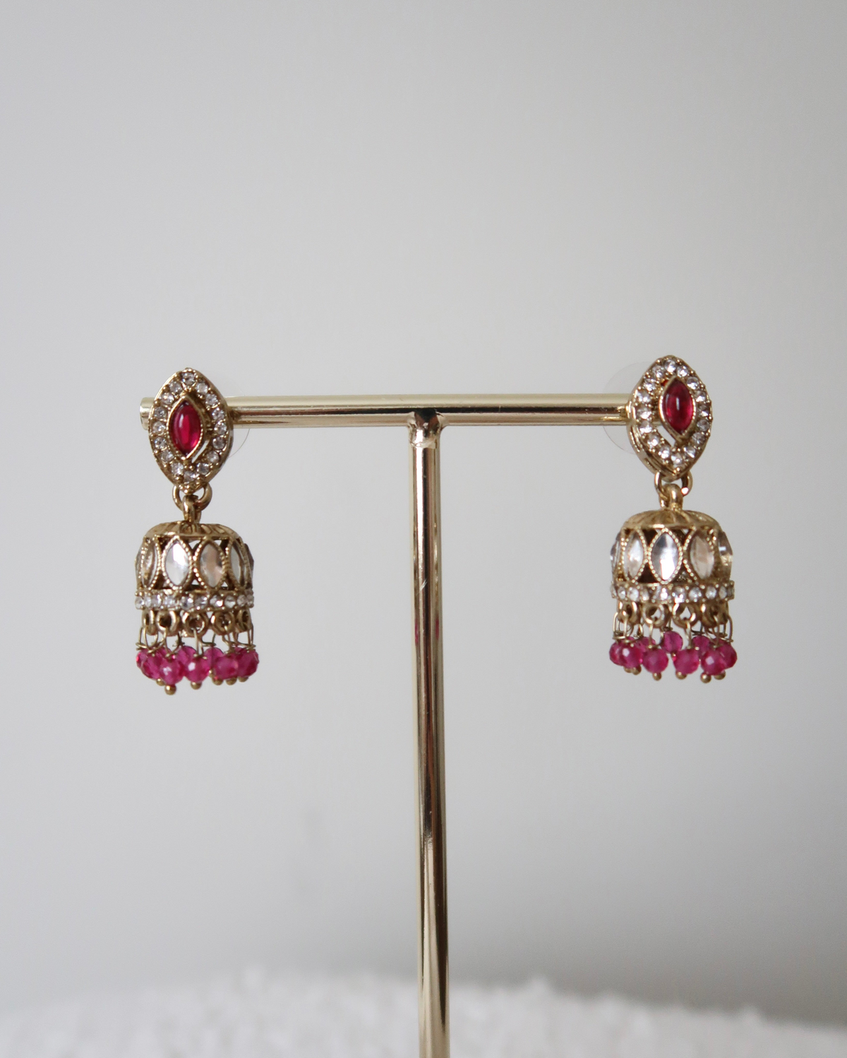 Afsana Jhumkis | Hot Pink