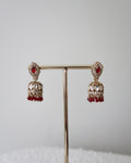 Afsana Jhumkis | Maroon