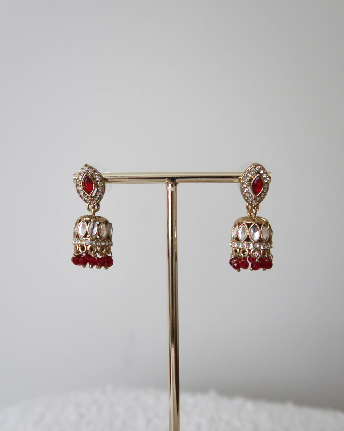 Afsana Jhumkis | Maroon