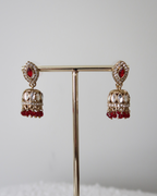 Afsana Jhumkis | Maroon